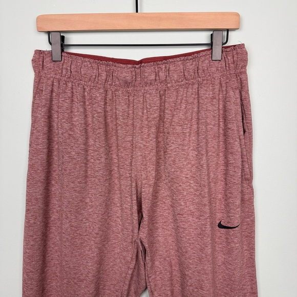 Men's Nike Dri-Fit Red Marled Jogger Sweatpants - Picture 3 of 7